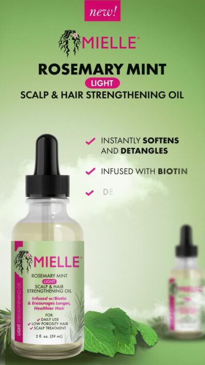 Rosemary Mint Light Scalp & Hair Strengthening Oil